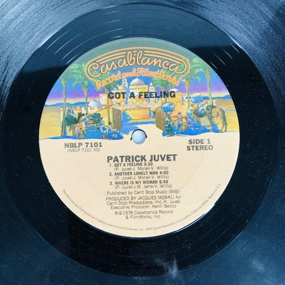 Got A Feeling Patrick Juvet Vinyl LP Record Album 1978 Casablanca NBLP 7101 - Picture 3 of 7